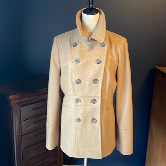 J. Crew Jackets & Blazers - New w/ Tags! J. Crew Wool Blend Pea Coat in Camel Color Size 12